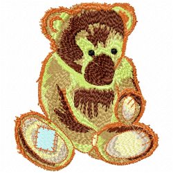 Teddy Embroidery Design 6